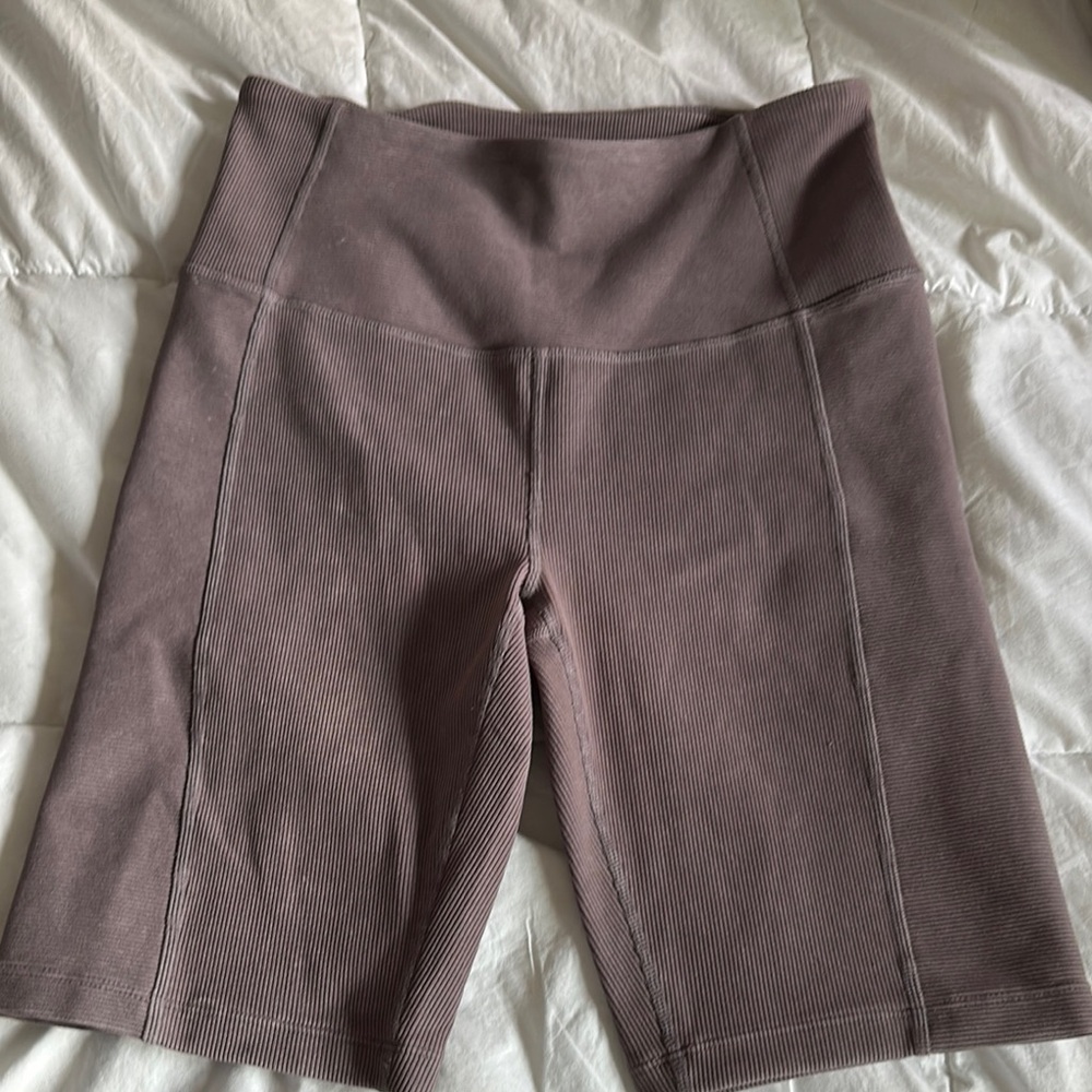 Zella Purple Bike Shorts Elastic Waist Athletic